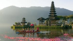 Bali (Balinese: á¬©á¬®á¬¶, Indonesian: Pulau Bali, Provinsi Bali) is an island and province of Indonesia with the biggest Hindu population. The province includes the island of Bali and a few smaller neighbouring islands, notably Nusa Penida, Nusa Lembongan and Nusa Ceningan. It is located at the westernmost end of the Lesser Sunda Islands, with Java to the west and Lombok to the east. Its capital, Denpasar, is located in the southern part of the island.https://en.wikipedia.org/wiki/Bali